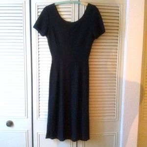 Vintage black knit dress